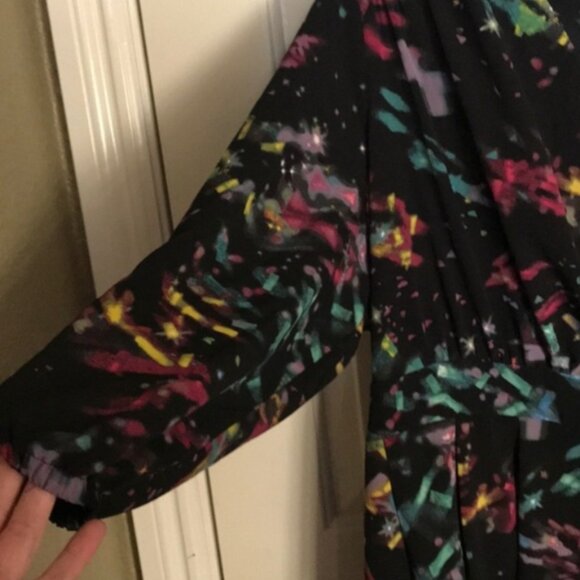 Melissa McCarthy Dress 1x Confetti Black - Picture 2 of 4